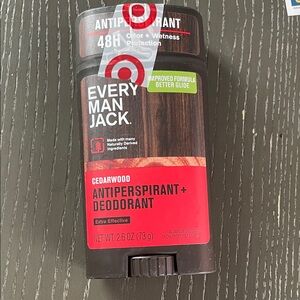 Every Man Jack Cedarwood Antiperspirant Deodorant - Black and Red